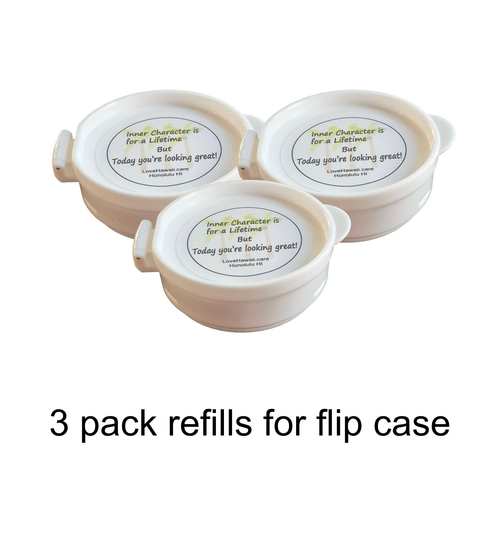 3 pack refills for Love Hawaii Flip case